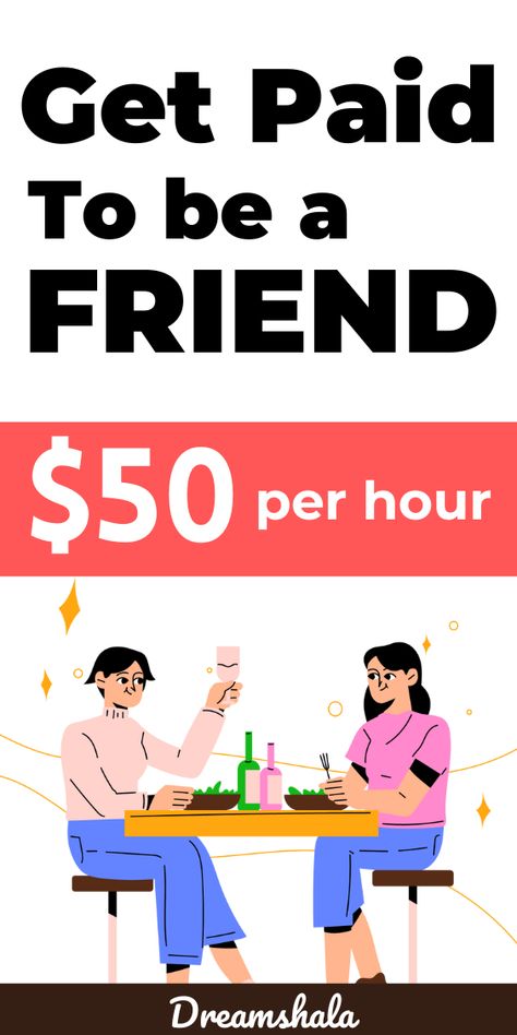 Looking to make money by being an online friend? Explore these 20 websites where you can get paid $50/hour to be an online friend. #GetPaidToBeAnOnlineFriend #EarnMoney #OnlineFriend Passive Income Quotes, Money Making Jobs, Online Friends, Social Media Jobs, Money Making Hacks, Ways To Earn Money, Online Income, Online Earning, How To Get Money