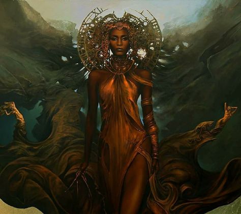 Artist ~ Karol Bak African Goddess, Graphics Drawing, Black Goddess, Afrocentric Art, Montage Photo, Black Artwork, Black Art Pictures, Goddess Art, Black Love Art