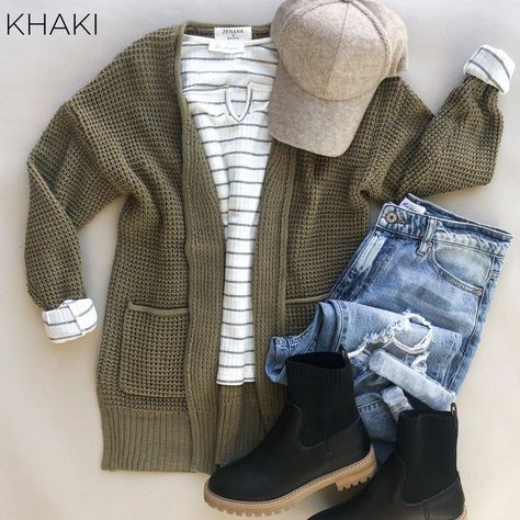 This waffle knit cardi will quickly become your fave! She has a relaxed fit, making her the ideal piece to pull on when you need to be cozy and cute! 100% Acrylic SIZING: Small 2-4 Medium 6-8 Large 10-12 XL 14-16 MEASUREMENTS: SIZE BUST SLEEVE FRONT RISE Small 42" 19.5" 27" Medium 44" 20" 28" Large 46" 20.5" 29" X-Larg Goth Professional Fashion, Casual Clothing Styles For Women, Wantable Cozytober, Army Green Cardigan Outfit, Stitch Fix Outfits Casual, Simple Fall Outfits For Moms, Teacher Fall Outfits Elementary, Stitch Fix Fall 2022, Outfits For Petite Curvy Women