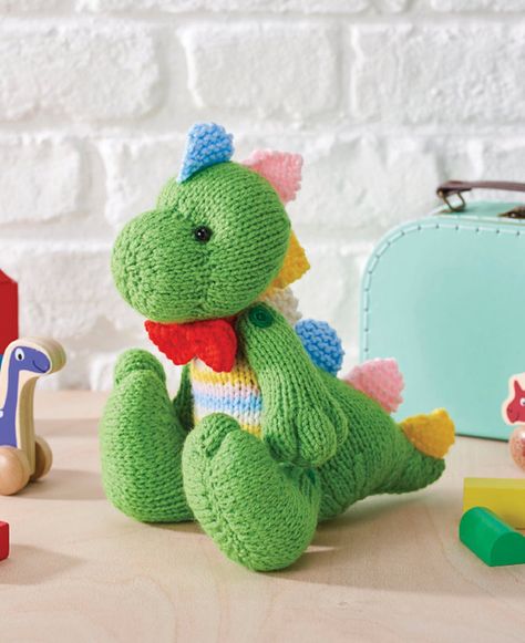 Dinosaur Knitting Pattern, Dinosaur Knitting, Knitting Toys Easy, Simply Knitting, Crochet Dinosaur, Knitting Patterns Toys, Quick Knits, Dinosaur Pattern, Knitting Magazine