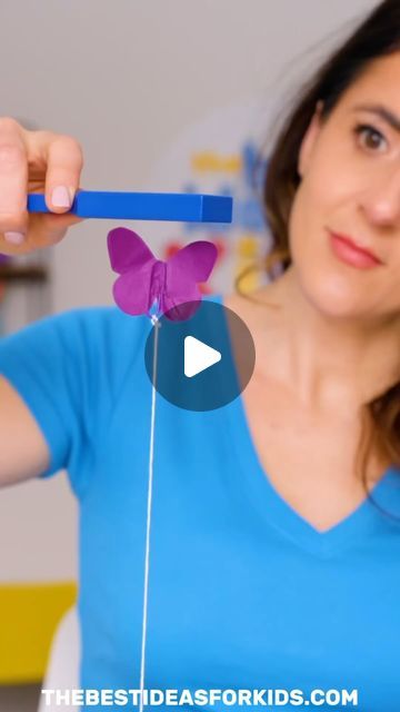 705K views · 25K likes | Kim McLeod | The Best Ideas for Kids on Instagram: "FLOATING BUTTERFLY 🦋😮

This simple science experiment is so amazingly cool! 
😎 
Follow me @bestideasforkids for more fun activities for kids! 🦋

I love that you only need a few things to do it too. This science experiment is from our friends book, Super Simple Science Experiments for Curious Kids by @raisingdragons. We did a leaf and ghost also but the butterfly may be my favorite. 🦋

Here’s what you need:

- Paper clip
- String
- Tissue paper
- Tape
- butterfly template (on my site search butterfly template on thebestideasforkids.com)
- Magnet wand 🧲 ** your magnet must be strong enough and we found magnet wands are typically strong enough for it to work. 

How to do it:

Tie the string around the paper cli Magnet Experiments For Kids, Butterfly Activities For Kids, Butterfly Art For Kids, Simple Science Experiments For Kids, Butterfly Activity, Magnet Experiments, Simple Science Experiments, Fun Experiments For Kids, Magnet Activities