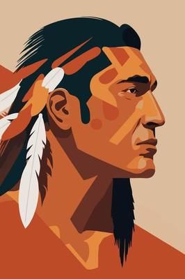 Native american indian woman with feathers in profile, vector illustration 20435360 Vector Art at Vecteezy Native American Digital Art, Native American Drawings, Native American Eyes, Native American Illustration, Native American Drawing, Native American Dance, Native Artwork, Indian Illustration, Native American Paintings