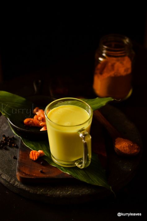 Turmeric Milk| Golden Milk | kurryleaves Milk Drink Aesthetic, Turmeric Milk Recipe, Fish Masala, Duck Curry, Indian Drinks, Coconut Slice, Mussels Recipe, Turmeric Milk, Healthy Indian Recipes