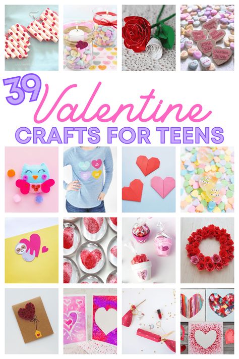 Felt Hearts Crafts, Valentine's Day Crafts, Easy Valentine Crafts, Valentine Crafts For Kids, Valentines Printables Free, Diy Valentines Crafts, Diy Valentines Gifts, Paper Crafts For Kids, Valentine Fun