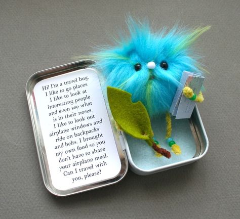 Sooo cuuute!! ♥♥♥ Altoids Tins, Girl Scout Ideas, Warm Fuzzies, Cadeau Diy, Geocaching, Travel Bugs, Cute Crafts, Crafts To Do, Girl Scouts