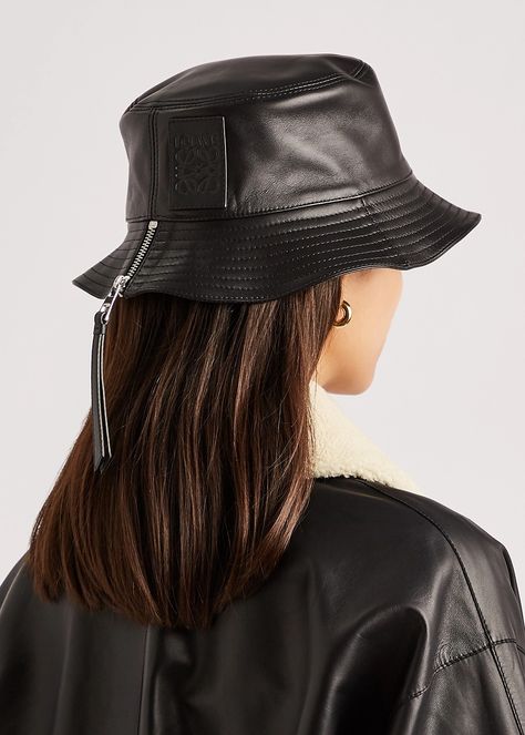 Discover great products at the best prices at Dealmoon. Black logo leather bucket hat. Leather Bucket Hat, Harvey Nichols, Leather Bucket, Saved Items, Luxury Department Store, Black Logo, Bucket Hat, Baseball Hats, Black Leather