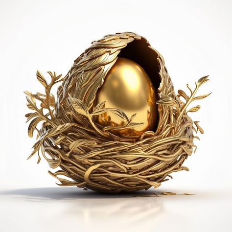 Free photo beautiful shiny golden egg in... | Free Photo #Freepik #freephoto #value-money #money-investment #gold-investment #invest Easter Flyers, Gold Birds, Gold Investment, Money Investment, Personal Finance Tips, Easter Templates, Golden Egg, Social Security Benefits, Bird Eggs