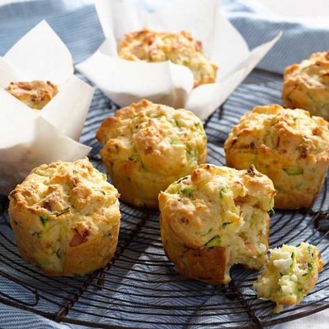 Collect this Bacon, Fetta & Zucchini Muffins recipe by Western Star. MYFOODBOOK.COM.AU | MAKE FREE COOKBOOKS Savoury Vegetable Muffins, Vegetable Muffins, Savory Muffins Recipes, Zucchini Muffin Recipes, Zucchini Feta, Savory Muffins, The Whoot, Cheese Muffins, Zucchini Muffins