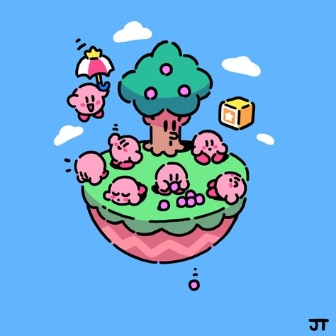 James Turner Kirby, James Turner Art, Kirby Scenery, Kirby Calendar, Kirby Drawings Easy, Anime Apple Watch Wallpaper, Kirby Game, James Turner, Kirby Fanart