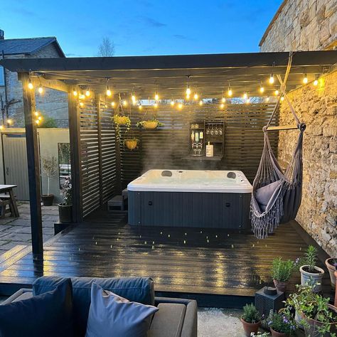 Patio With Hot Tub Ideas, Outdoor Jacuzzi Ideas, Jacuzzi Outdoor Ideas, Outdoor Hot Tub Ideas, Backyard Hot Tub Ideas, Hot Tub Ideas Backyard, Jacuzzi Ideas, Backyard Luxury, Hot Tub Deck Design