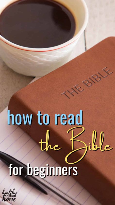 Learn how to read the Bible step-by-step for beginners. Includes insights for getting the most out of Bible reading, an overview of the Bible, and a simple Bible reading plan. Bible Reading Tips, Daily Bible Reading Plan For Beginners, How To Read The Bible For Beginners, Beginner Bible Study For Women, Reading The Bible For Beginners, How To Read The Bible, Bible Reading Plan For Beginners, Bible For Beginners, Daily Bible Reading Plan