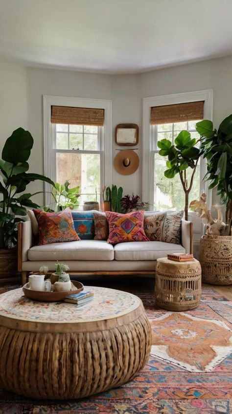 100 Modern Boho Living Room Decor Ideas White Couch Boho Living Room, Boho Living Room Curtains Ideas, Colourful Boho Living Room, Boho Living Room Color Scheme, Boho Living Room Green Couch, Boho Living Room Curtains, Living Room Curtains Ideas Modern, Living Room Green Couch, Living Room Inspiration Boho