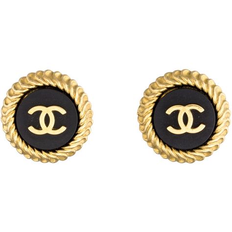 Pre-owned Chanel CC Button Earrings ($275) ❤ liked on Polyvore featuring jewelry, earrings, gold, button earrings, chanel jewellery, pre owned jewelry, gold tone earrings and button jewelry Chanel Jewellery, Earrings Chanel, Jewelry Earrings Gold, Jewelry Chanel, Gold Chanel, Chanel Earrings, Jewelry Pearl, Chanel Jewelry, Button Jewelry