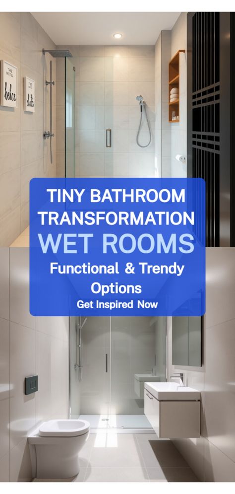 Tiny Wet Room Bathroom Tiny Wet Bathroom, Wet Bathroom Ideas Small Rv, Ensuite Wet Room Ideas, Wet Room Ideas Small Narrow Bathroom, Small Bathroom Wet Room Ideas, Small Wet Bathroom, Wet Wall Bathroom Ideas, Small Wet Room Ideas With Toilet, Small Wet Room Bathroom