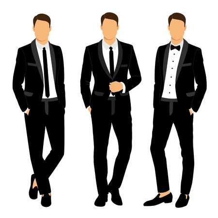 Wedding men's suit and tuxedo. Collection. The groom. Vector.. | Suit drawing, Mens suits, Wedding men Man In Tuxedo Drawing, Men In Suit Illustration, Black Suit Drawing, Men In Suits Drawing, Man In Suit Illustration, Man In Suit Drawing, Tuxedo Drawing, Suits Wedding Men, Groom Drawing