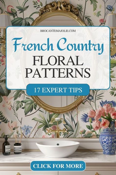 Spruce up your decor with the timeless elegance of French Country Floral Patterns! Our latest article explores the versatility of these charming designs, perfect for wallpapers, fabrics, and more. Whether you're decorating your living room, bedroom, or kitchen, French Country Floral Patterns will add a touch of charm to any space. Dive into our article for inspiration! Country French Wallpaper, Mixing Plaids And Florals, Floral Upholstery Fabric French Country, French Country Fabric Living Room, Country French Decorating, Vintage French Wallpaper, Rustic French Country Kitchen, Modern French Country Decorating, Kitchen French Country