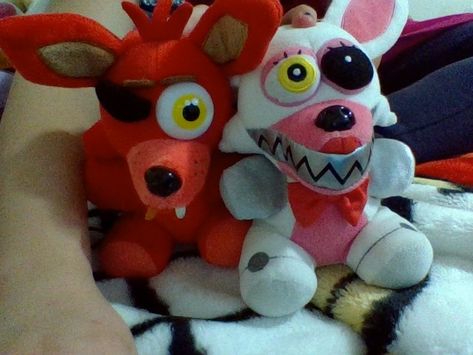 Mangle And Foxy Matching Icons, Foxy And Mangle Matching Pfp, Mangle X Foxy, Foxy Pfp, Fnaf Nostalgia, Foxy X Mangle, Fnaf Plushies, Fnaf Plush, Foxy And Mangle