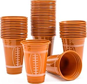 Beer pong, or large super bowl parties, this will have you covered! Football Party Drinks, Batched Cocktails, Kids Party Cups, Football Party Decorations, Football Party Supplies, Sports Party Decorations, Football Cups, Plastic Party Cups, Football Theme Party