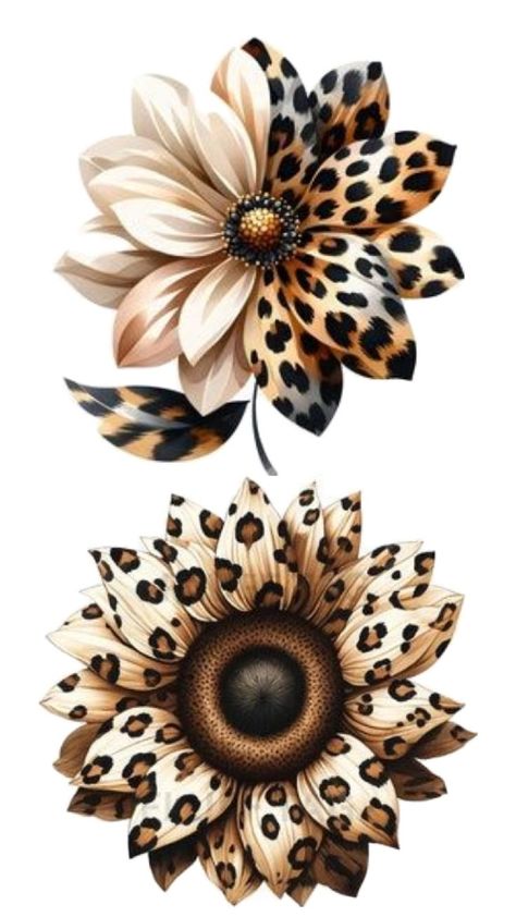 Cheetah Print Wallpaper, Leopard Flower, Sublimation Ideas Projects Inspiration, Tattoo Zeichnungen, Sunflower Pictures, Animal Print Wallpaper, Sunflower Wallpaper, Cellphone Wallpaper Backgrounds, Cute Shirt Designs