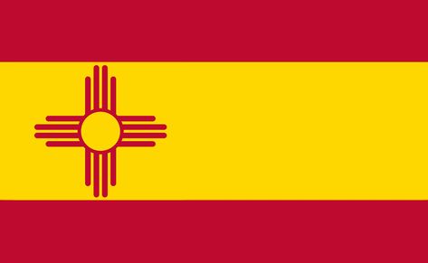 New Mexico flag redesign Flag Redesign, New Mexico Flag, Mexico Flag, Flag Art, State Flags, New Mexico, Flag, Map, Quick Saves