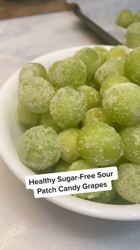 @cookingkatielady shared a video on Instagram: “Sour Candy Grapes 🍇 Got a sweet tooth? These literally taste like sour patch kids and are super refreshing for summer! Oh and they are…” • Jun 18, 2022 at 6:52pm UTC Sour Candy Grapes, Cleanish Eating, Sour Patch Grapes, Candy Grapes, Sour Grapes, Healthy Sugar, Sour Patch Kids, Sour Patch, Sour Candy