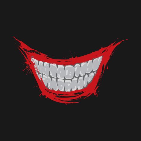 Evil Smile Joker Smile Tattoo, Joker Mouth, Joker Smile, Smile Tattoo, Smile Drawing, Evil Smile, Joker Artwork, Joker Face, Photoshop Digital Background