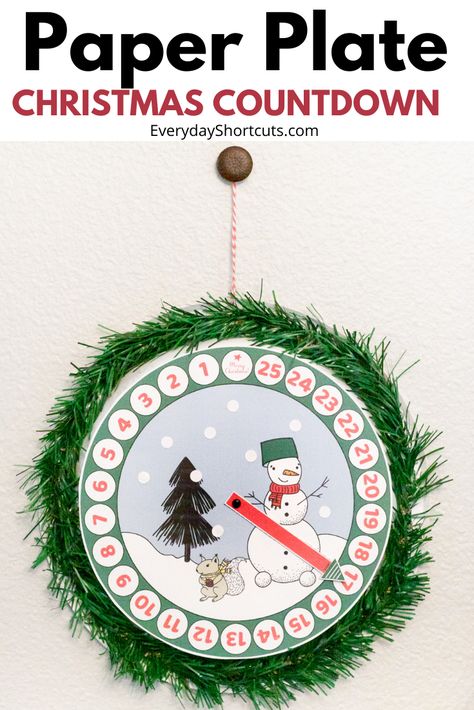 Countdown To Christmas Ideas, Christmas Countdown Crafts For Kids, Christmas Countdown Craft For Preschool, Christmas Countdown Craft, Christmas Countdown Crafts, Countdown For Kids, Santa Countdown, Christmas Countdown Diy, Christmas Paper Craft