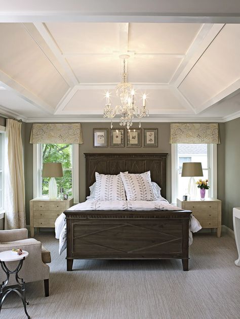 Most Beautiful Rooms of the Year - This Old House Bedroom Tray Ceiling, Tray Ceiling Bedroom, Corporate Office Design, Ceiling Ideas, This Old House, Tray Ceiling, Bedroom Ceiling, Cool Ideas, Remodel Bedroom