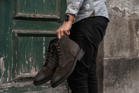 Around The World: Traveling With Thursday Boots' Captain - The Primary Mag Thursday Captain Boots, Thursday Boots Captain, Captain Boots, Thursday Boots, Goodyear Welt, Lisbon, Copenhagen, Combat Boots, Amsterdam