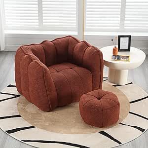 Soft Bean Bag, Bean Bag Couch, Adult Bean Bag Chair, Square Sofa, Couch With Ottoman, Bag Chairs, Bean Bag Sofa, Living Room Lounge, Lazy Sofa