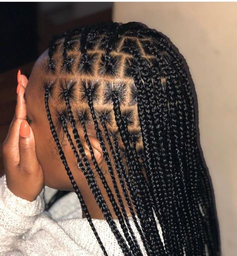 Cornrow Hairstyles Without Extensions, Hairstyles Without Extensions, Hair Styles Diy, Big Box Braids, Big Box Braids Hairstyles, Feed In Braids Hairstyles, Box Braids Hairstyles For Black Women, Cute Box Braids Hairstyles, Protective Hairstyles Braids