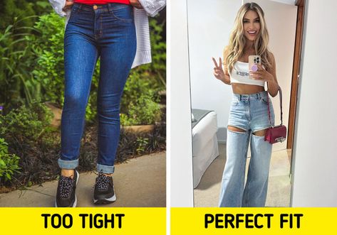 10 Denim Trends of 2024 to Look Effortlessly Elegant Styling Overalls, Life Hacks Food, Crisp White Blouse, Feminine Top, Denim Trends, Loose Jeans, Modern Outfits, Formal Looks, White Blouse