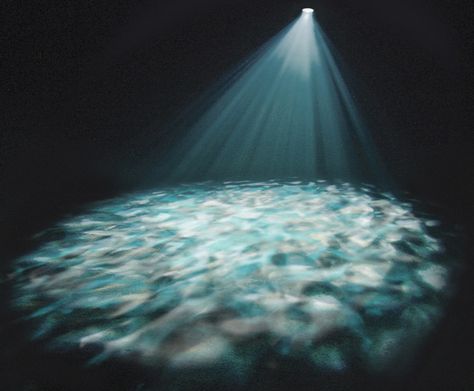 Water Projection, Lighting Design Theatre, Stage Lighting Design, Theatre Inspiration, Theatre Lighting, Ocean Floor, Water Effect, Lighting Concepts, Theatre Design