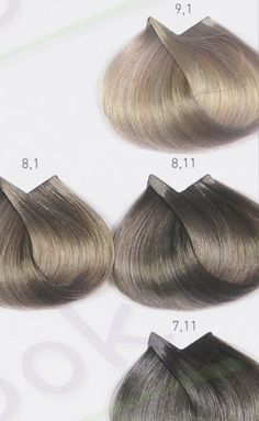 Pravana Ash Blonde, Loreal 8.1, Level 8 Hair Color Ash, 8.1 Hair Color, Brown Hair Chart, Hair Color Swatches, Loreal Hair Color, Mushroom Hair, Best Hairstyles For Women