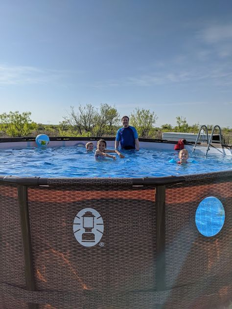 At Home with the Hughes: Bestway Spring Swim Pool Review Bestway Pool, Easy Set Pools, Birthday Things, Swim Pool, Fairy Garden Diy, I Have Done, Garden Diy, Cool Trucks, How To Level Ground