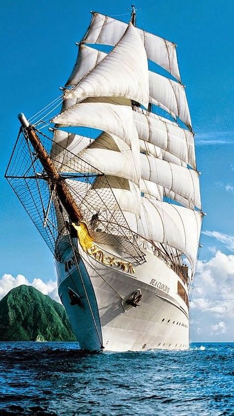 10 - 1 | Old sailing ships, Sailing, Sailing ships Navi A Vela, Ship Sailing, Old Sailing Ships, Clipper Ship, Sailing Vessel, Ship Paintings, Boat Art, Wooden Ship, Yacht Boat