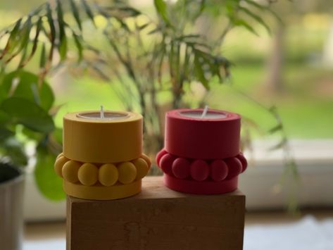 3d Printer Projects, Household Decor, Tealight Holder, Holder Design, Tealight Candle Holders, Light Holder, Tealight, Tea Light Candles, Tea Light Holder