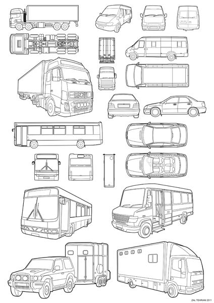 Vehicle Entourage Architecture, Car Entourage, Watercolour Cartoon, Aesthetic Lockscreens, Pen Art Drawings, Object Drawing, Architecture Drawing Art, Figure Sketching, Car Sketch