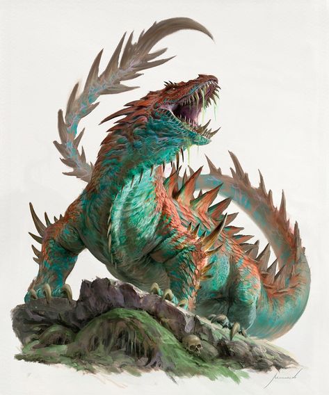 ArtStation - The Dragon Crocodile Dragon, Massive Dragon, Giant Scorpion Fantasy Art, Scorpion Monster, Fantasy Scorpion Monster, Fantasy Centipede Monster, Stood Up, Short Legs, The Dragon