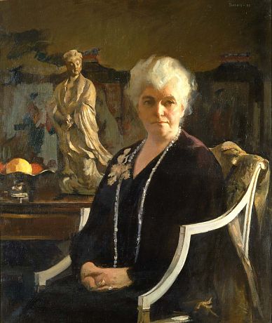 Mrs. Edmund C. Tarbell by Edmund C. Tarbell / American Art Painted Portraits, American Impressionism, Favorite Paintings, Childe Hassam, Beautiful Portraits, Painting People, A4 Poster, Vintage Artwork, Museum Of Fine Arts