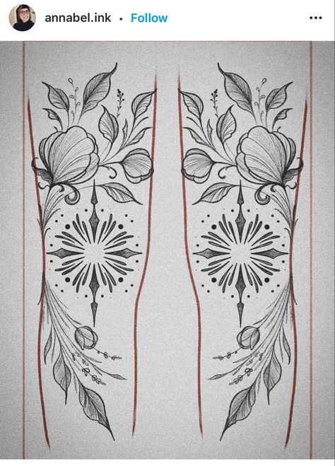 Knee Leg Tattoo, Kneecap Tattoo Women, Skin Painting, Armband Tattoos, Leg Tattoos Women, Tattoo Style Drawings, Knee Tattoo, Leg Sleeve, Leg Tattoo