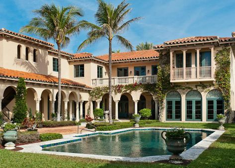 Spanish Mansion, Mediterranean Mansion, Scenic Places, Mediterranean Style Homes, Mediterranean Home Decor, Port Royal, Tropical Home Decor, Casas Coloniales, Spanish Style Homes