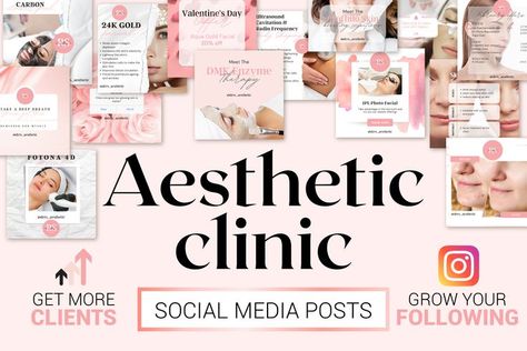 Offer for aesthetic clinic content design Aesthetic Clinic Social Media, Clinic Social Media, 100 Aesthetic, Freelance Social Media, Content Design, Social Media Planning, Aesthetic Clinic, Visual Board, Clinic Design