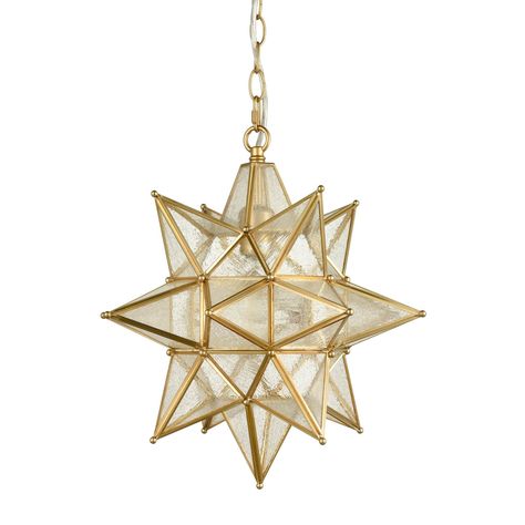 Guest Room Idea, Star Light Fixture, Seeded Glass Pendant Light, Moravian Star Light, Beach Loft, Celestial Bedroom, Seeded Glass Pendant, Star Pendant Lighting, Moravian Star