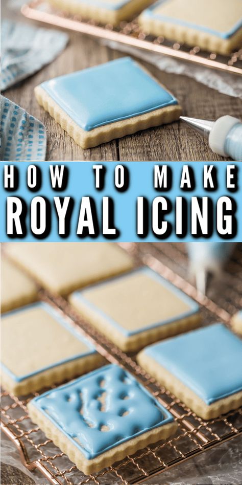 Best royal icing recipe.  So easy it's practically foolproof!  Pipes smooth and dries hard.  Great for decorating!  #royalicing #icing #recipe #cookies #transfers #easy #decorations #howtomake #tips #flowers #gingerbreadhouse #best #flooding #consistency #smallbatch #storing #roses #tutorial #techniques #piping #decorating #video #simple #diy #perfect #forbeginners #howtouse #101 #storage #tools Piping Tips For Cookies, Royal Icing Recipe Easy, Flooding Icing Recipe, Icing Recipe Easy, Best Royal Icing, Cookie Icing That Hardens, Xmas Foods, Decorator Cookies, 2023 Cookies