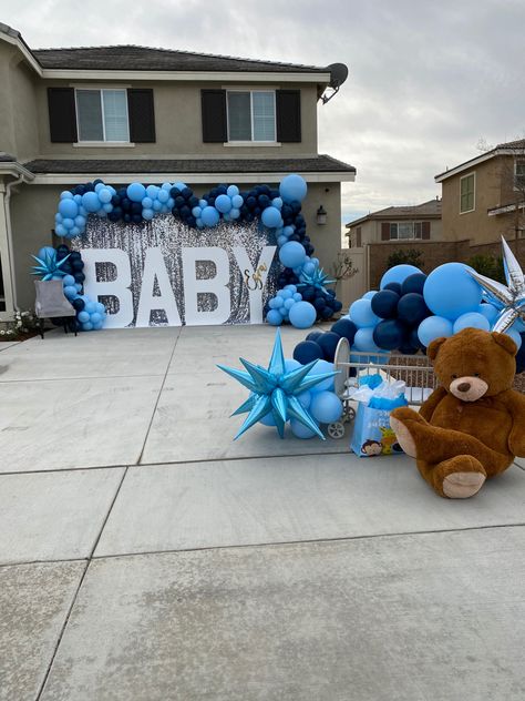 #babyshower #babyshowerdecorations #photobackdrop #balloongarland Drive Thru Baby Shower Ideas, Pop Baby Showers, Ready To Pop, Photo Backdrop, Balloon Garland, Baby Shower Decorations, Hanukkah Wreath, Event Planning, Baby Shower