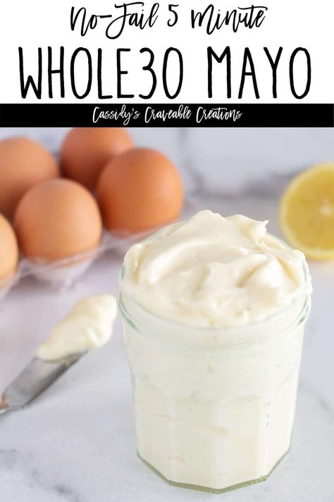 This homemade, no-fail whole30 mayonnaise recipe will change your life! It is light & fluffy with a rich flavor - you will never buy store-bought again! #HomemadeMayo #Whole30Mayo #PaleoMayo #NoFailMayo Immersion Blender Mayo, Whole30 Mayo, Paleo Mayo, Wooden Skillet, Mayo Recipe, Homemade Mayo, Mayonnaise Recipe, Whole 30 Diet, Homemade Mayonnaise