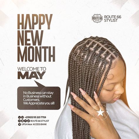 New Month Flyer, Happy New Month, Flyer Design Inspiration, Social Media Design Inspiration, Business Flyer Templates, New Month, Hair Design, Business Flyer, Media Design