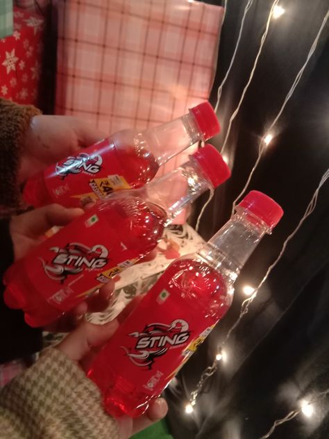 Sting Drink Aesthetic, Sting Energy Drink Aesthetic, Sting Picture, Sting Aesthetic, Sting Snap, Sting Drink, Sting Energy Drink, Aesthetic Drinks, Red Drinks