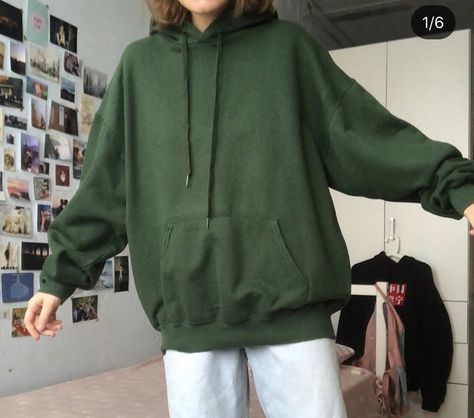 Green Hoodie Aesthetic, Virus Aesthetic, Hooded Sweater Outfit, Green Hoodie Outfit, Ashlyn Banner, Hoodie Outfit Aesthetic, Dark Green Sweatshirt, Outfit Hoodie, Baggy Hoodie